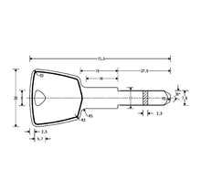 Cargar imagen en el visor de la galería, Keso 8000 Omega 2 Estandar C.15 embrague simple, 3 llaves