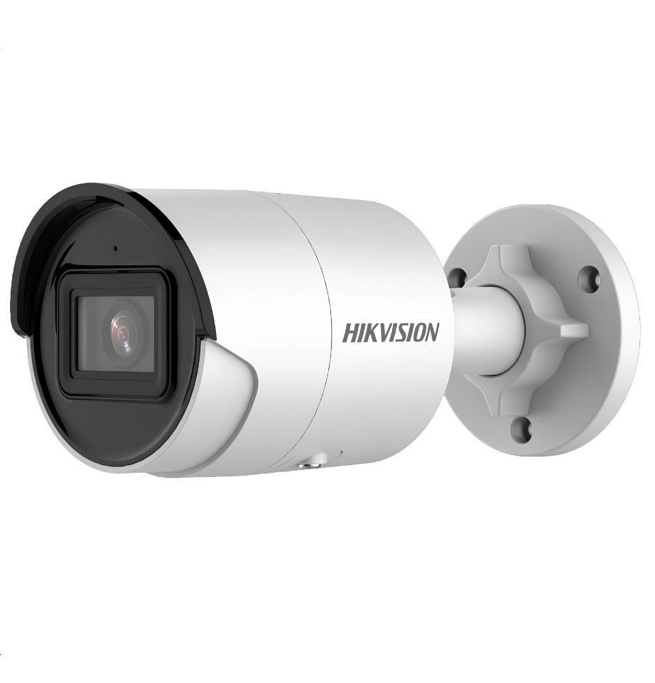 Cámara IP bullet 2MP AcuSense Hikvision DS-2CD2023G2-IU(2.8mm)(D) Mic